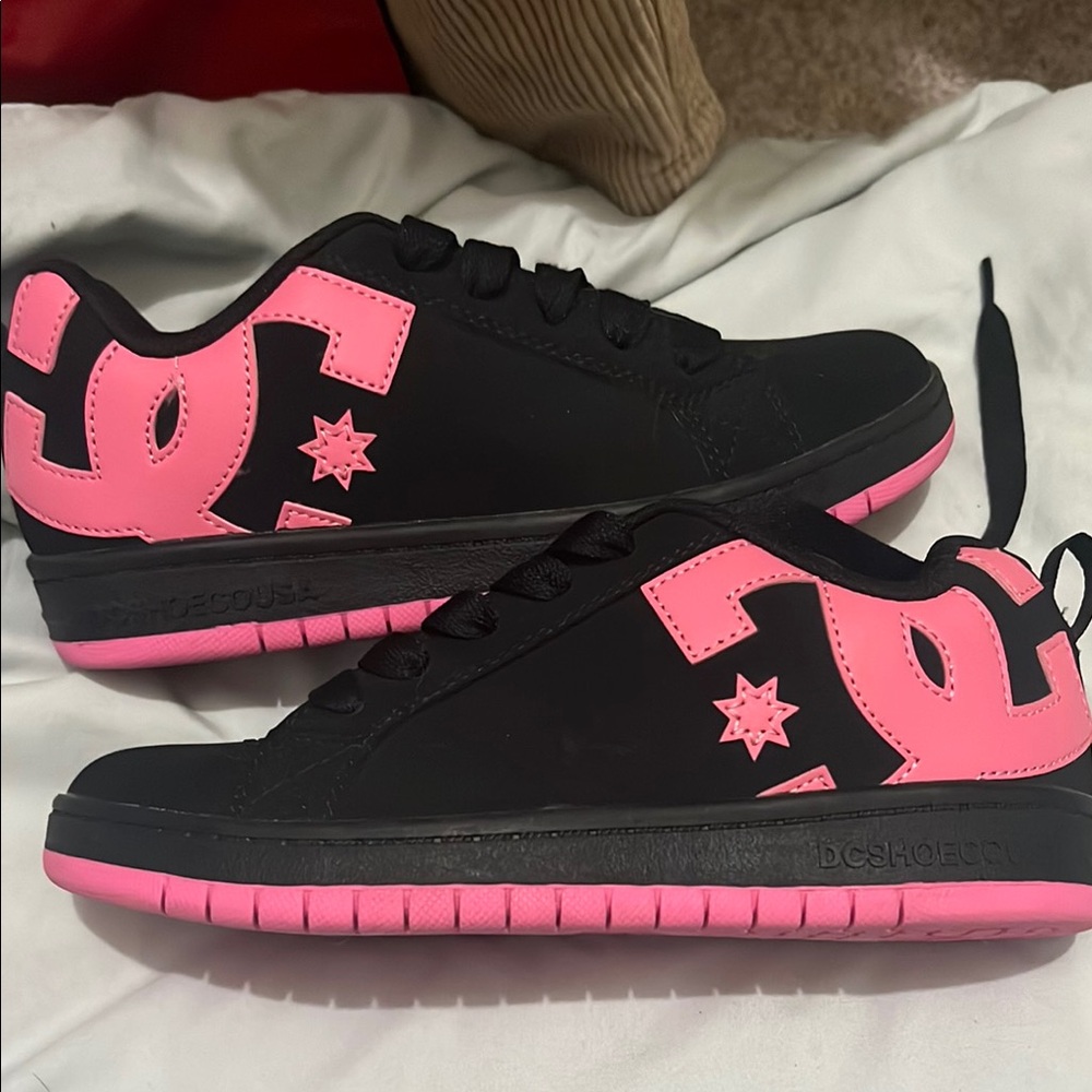DC' Black and Pink Sneakers